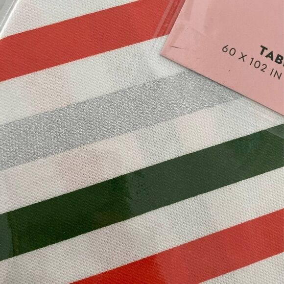 NWT Kate spade diagonal stripe table cloth - Picture 3 of 3